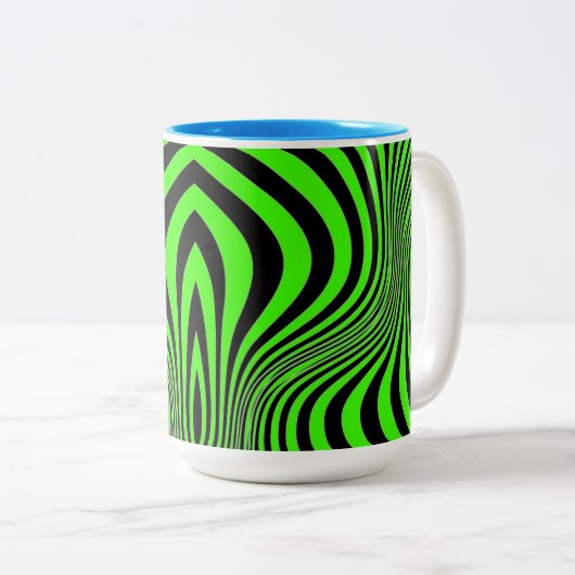 Zebra Skin Print Texture Pattern-88488 Zweifarbige Tasse (VorderseiteRechts)