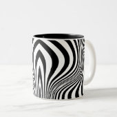 Zebra Skin Print Texture Pattern-88488 Zweifarbige Tasse (VorderseiteRechts)