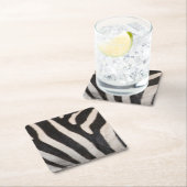 ZEBRA SKIN RECHTECKIGER PAPPUNTERSETZER (Vor Ort)