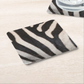 ZEBRA SKIN RECHTECKIGER PAPPUNTERSETZER (angewinkelt)
