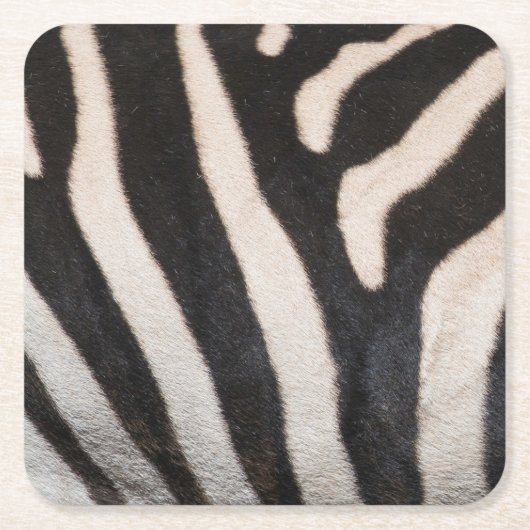 ZEBRA SKIN RECHTECKIGER PAPPUNTERSETZER (Vorderseite)