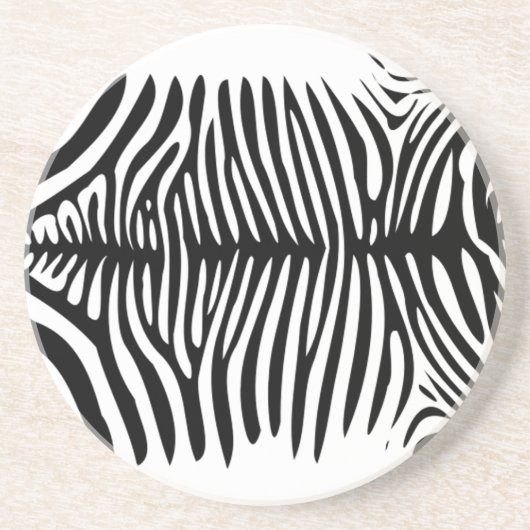 Zebra Skin Sandstein Untersetzer (Vorne)