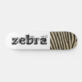 Zebra Skin Skateboard (Horizontal)