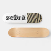 Zebra Skin Skateboard (Horizontal)