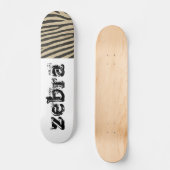 Zebra Skin Skateboard (Vorderseite)