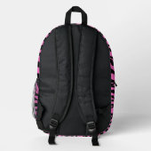 Zebra-Skin-Tarnung Bedruckter Rucksack (Rückseite)