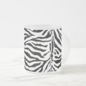 Zebra-Skin-Textur (Hintergrundfarbe hinzufügen/änd Mattglastasse (VorderseiteRechts)