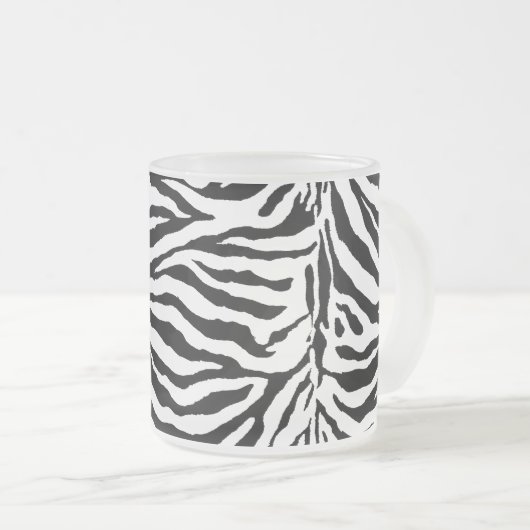 Zebra-Skin-Textur (Hintergrundfarbe hinzufügen/änd Mattglastasse (VorderseiteRechts)