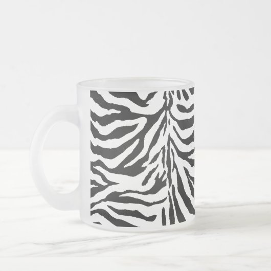 Zebra-Skin-Textur (Hintergrundfarbe hinzufügen/änd Mattglastasse (Links)