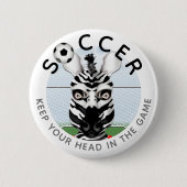 Zebra Soccer Button (Vorderseite)