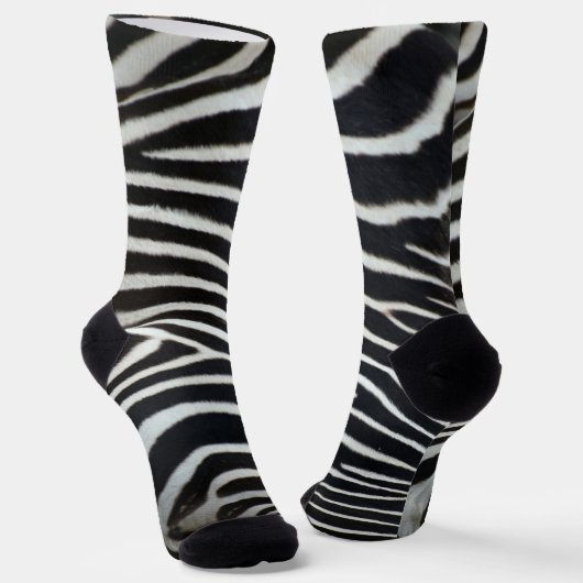 Zebra Socken (Gewinkelt)