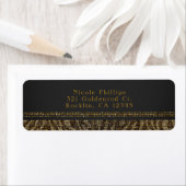 Zebra Sparkle Sequins Glam Chic Party Einladung (Insitu)