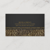 Zebra Sparkle Sequins Glam Chic Refer a Friend Empfehlungskarte (Vorderseite)