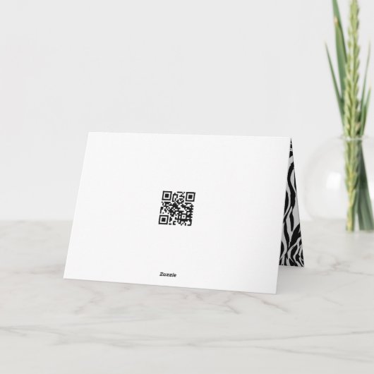 Zebra-Spaß für Angesagte Substitution Operation Karte (Rückseite)