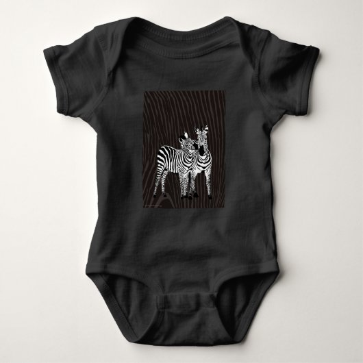 Zebra Spiel Baby Strampler (Vorderseite)
