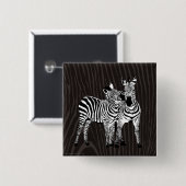 Zebra Spiel Button (Vorne & Hinten)