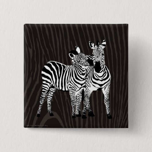 Zebra Spiel Button (Vorderseite)