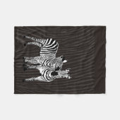Zebra Spiel Fleecedecke (Vorderseite (Horizontal))