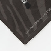 Zebra Spiel Fleecedecke (Ecke)