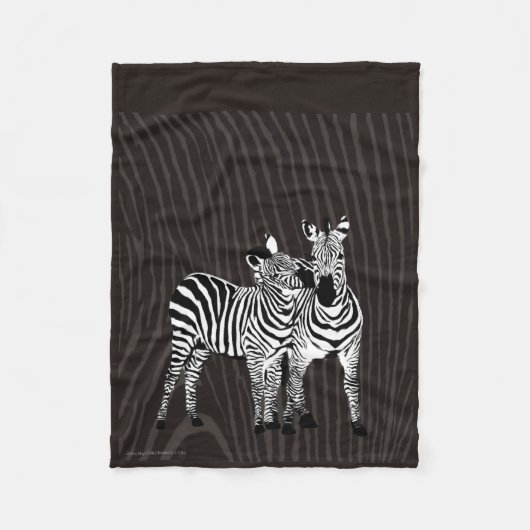Zebra Spiel Fleecedecke (Vorderseite)