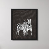 Zebra Spiel Leinwanddruck (Vorderseite)