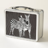 Zebra Spiel Metall Brotdose (Rückseite)