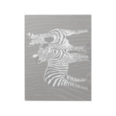 Zebra Spiel Notizblock (Rotiert)