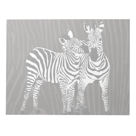 Zebra Spiel Notizblock (Vorderseite)