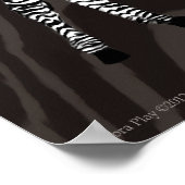 Zebra Spiel Poster (Ecke)