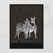 Zebra Spiel Postkarte (Vorderseite)
