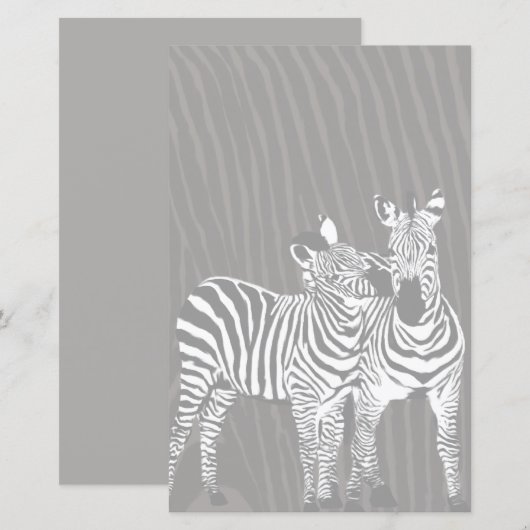 Zebra Spielstationärpapier (Vorne/Hinten)