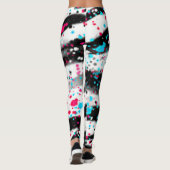 Zebra Spritzer Leggings (Rückseite)