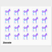 Zebra Square Sticker (Blatt)