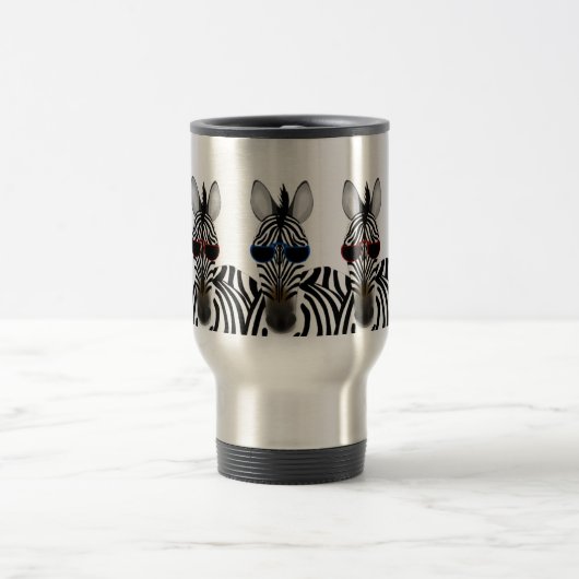 Zebra Stainless Steel 15 oz Tasse (Mittel)