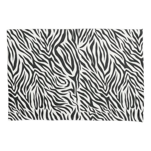 Zebra Standard Size Pillow Case Pair Kissenbezug (Vorderseite-Links)