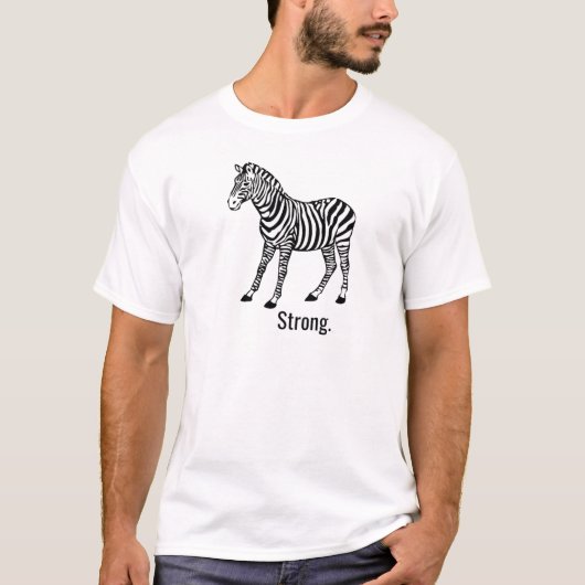 Zebra stark T-Shirt (Vorderseite)