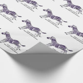 Zebra starkes Ehlers-Danlos Bewusstsein Geschenkpapier (Ecke)