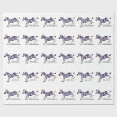 Zebra starkes Ehlers-Danlos Bewusstsein Geschenkpapier (Flach)