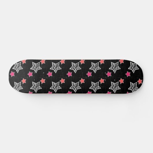 Zebra Stars Skateboard (Horizontal)