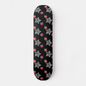 Zebra Stars Skateboard (Vorderseite)