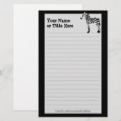 Zebra Stationary Briefpapier (Vorne/Hinten)