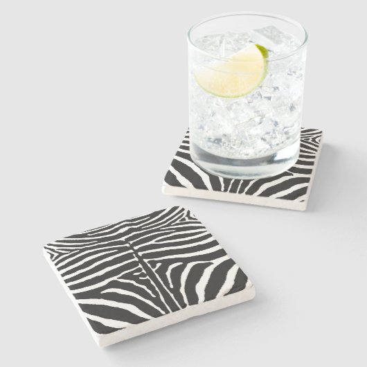 Zebra Steinuntersetzer (Seitenansicht)