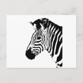 Zebra Stencil Postkarte (Vorderseite)
