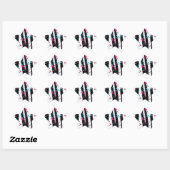 Zebra Stern-Aufkleber (Blatt)