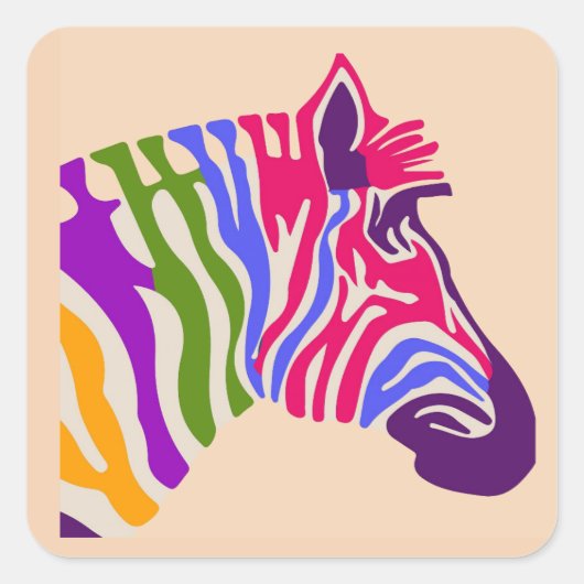 Zebra Sticker (Vorderseite)