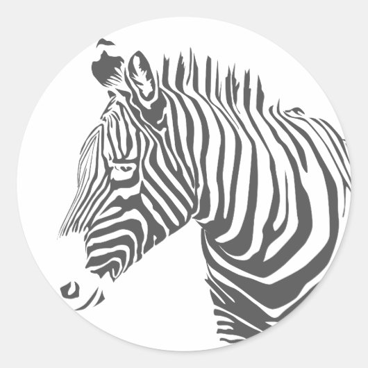 Zebra Sticker (Vorderseite)