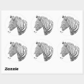 Zebra Sticker (Blatt)