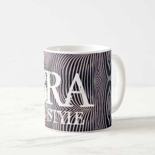 ZEBRA-Stil Kaffeetasse (VorderseiteRechts)