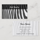 Zebra-stilvolle Visitenkarte (Vorne/Hinten)