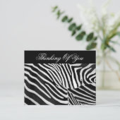 Zebra Streifen#3_ Postkarte (Stehend Vorderseite)